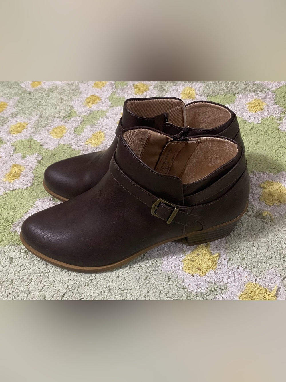 Women’s Brown Leather Wedge Boots